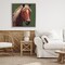 Stupell Industries Modern Horse on Green Floating Frame, design by Wani Pasion
